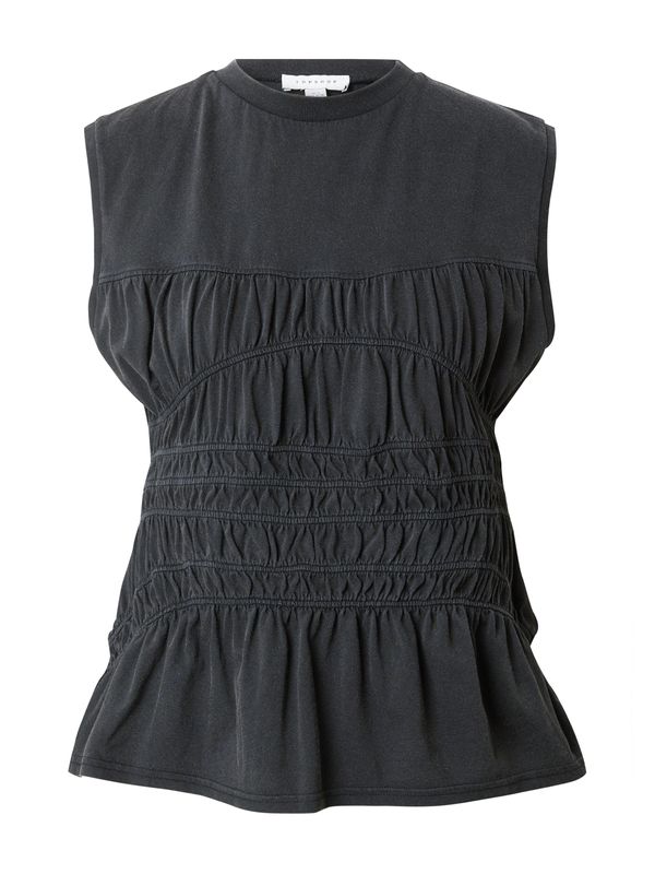 TOPSHOP TOPSHOP Тениска  антрацитно черно