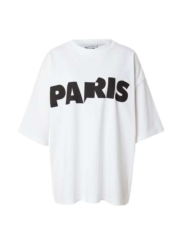 TOPSHOP TOPSHOP Тениска 'Paris'  черно / бяло