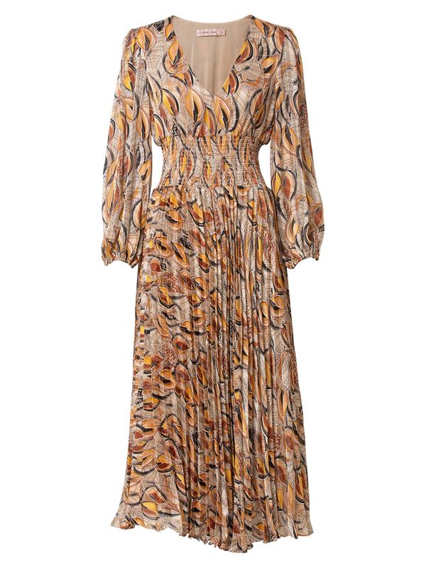 Traffic People Traffic People Рокля 'Aurora'  коняк / светлокафяво / черно / бяло