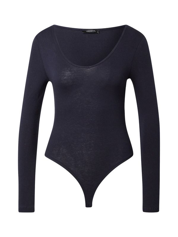 Trendyol Trendyol Блуза боди  нейви синьо