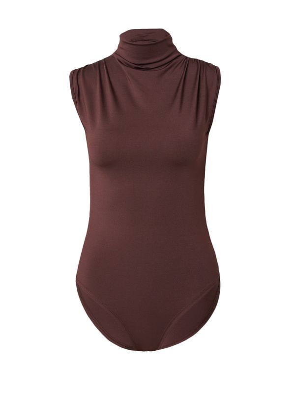 Trendyol Trendyol Блуза боди  тъмнокафяво