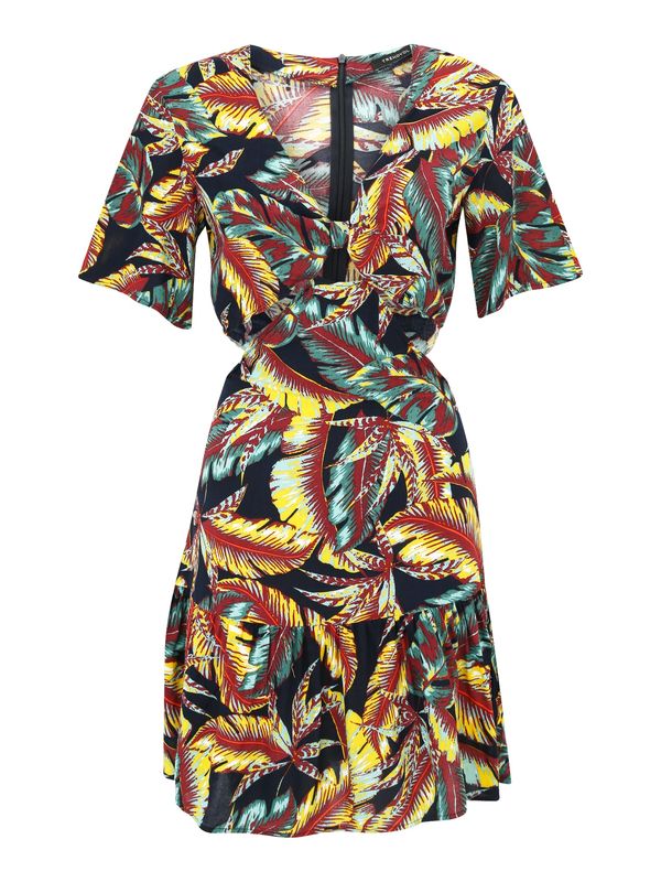 Trendyol Trendyol Лятна рокля  нейви синьо / светложълто / нефритено зелено / тъмночервено