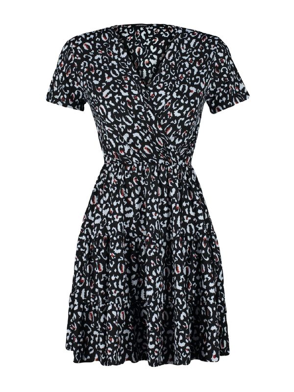 Trendyol Trendyol Рокля  червено / черно / бяло