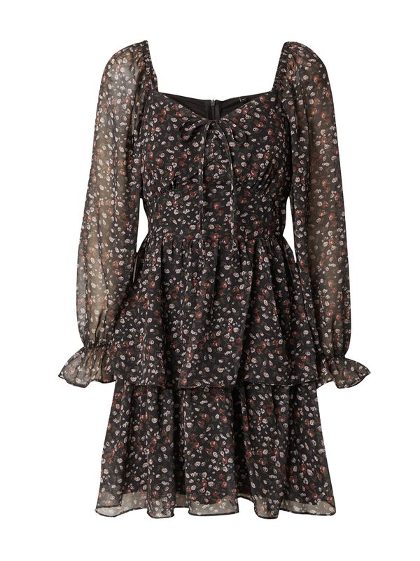 Trendyol Trendyol Рокля  елхово зелено / ръждиво червено / черно / бял памук