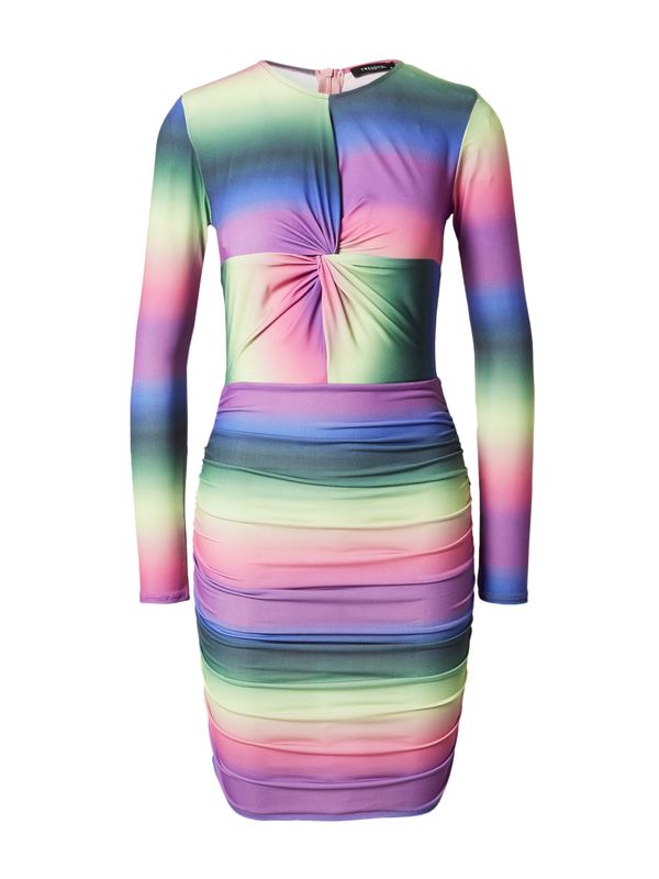 Trendyol Trendyol Рокля  елхово зелено / светлозелено / лилав / розово