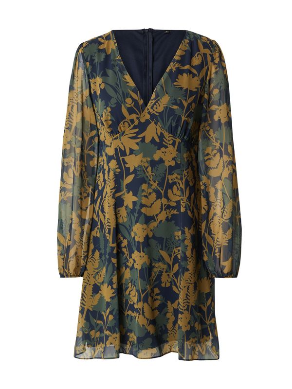 Trendyol Trendyol Рокля  морскосиньо / пуебло оранжево-кафяво / тъмнозелено