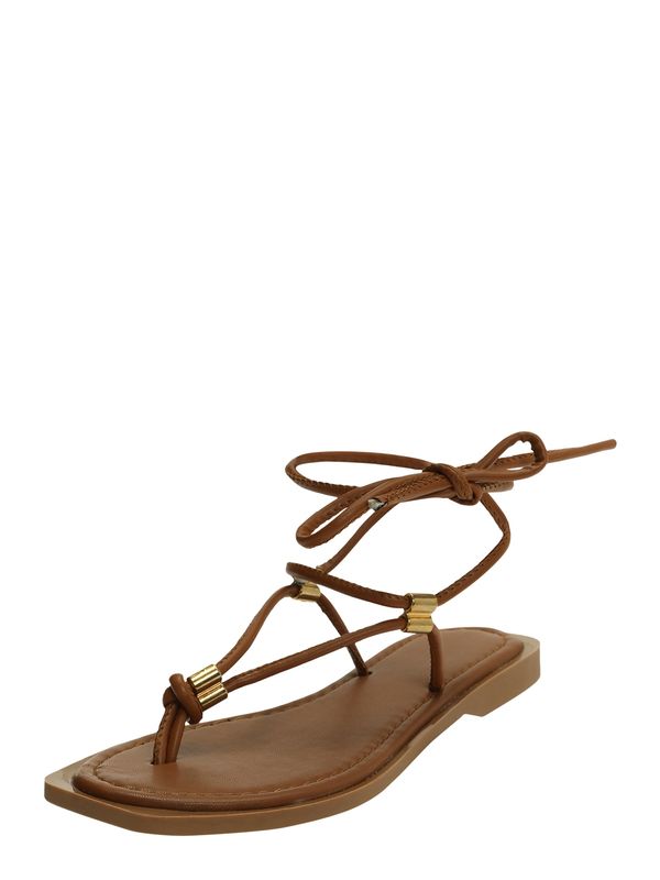 Trendyol Trendyol Сандали с разделител за пръстите  кафяво