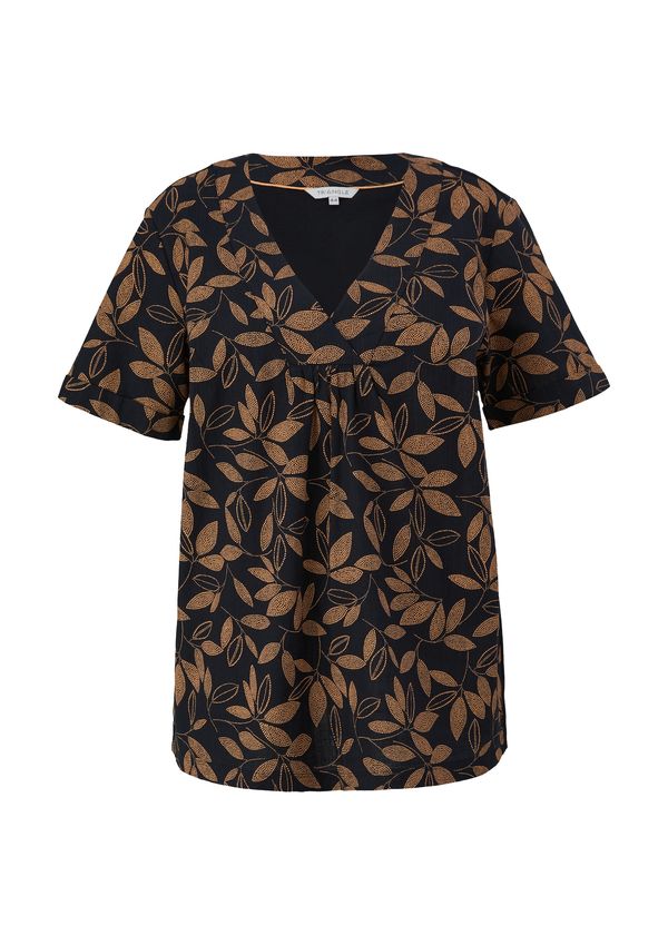 TRIANGLE TRIANGLE Блуза  кестеняво кафяво / черно