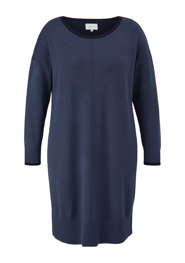 TRIANGLE TRIANGLE Плетена рокля  нейви синьо / черно
