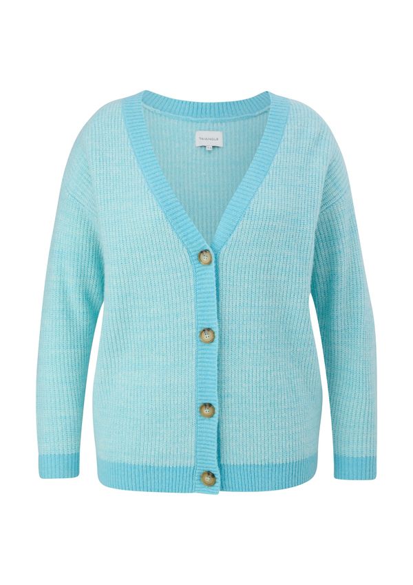 TRIANGLE TRIANGLE Плетена жилетка  аквамарин
