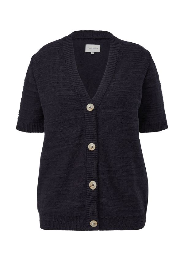 TRIANGLE TRIANGLE Плетена жилетка  нощно синьо