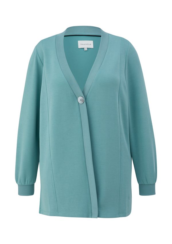 TRIANGLE TRIANGLE Плетена жилетка  тюркоазен