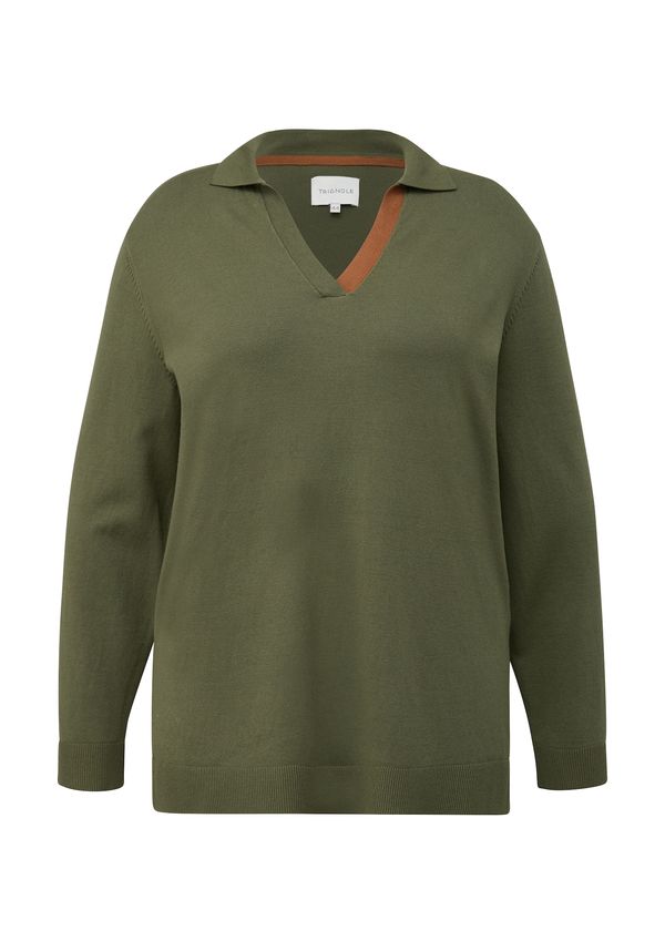 TRIANGLE TRIANGLE Пуловер  коняк / каки