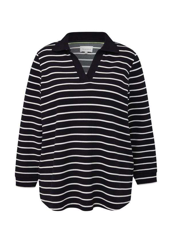 TRIANGLE TRIANGLE Суичър  нощно синьо / бяло