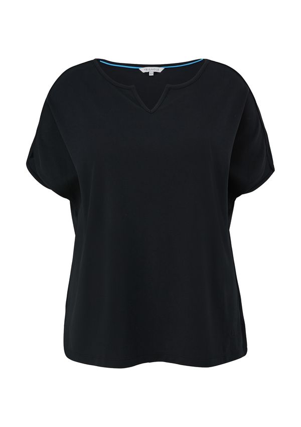 TRIANGLE TRIANGLE Тениска  черно
