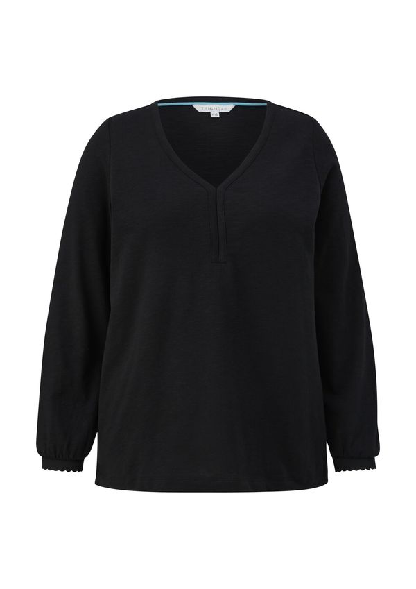 TRIANGLE TRIANGLE Тениска  черно