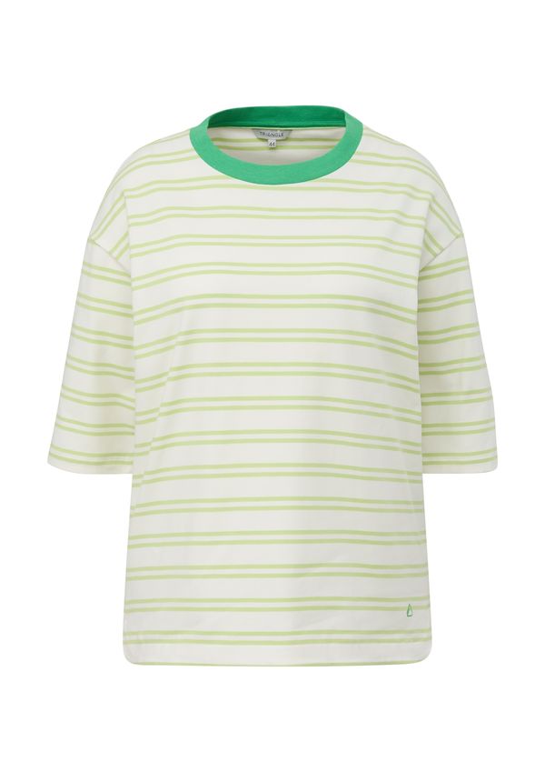 TRIANGLE TRIANGLE Тениска  екрю / смарагдово зелено / светлозелено