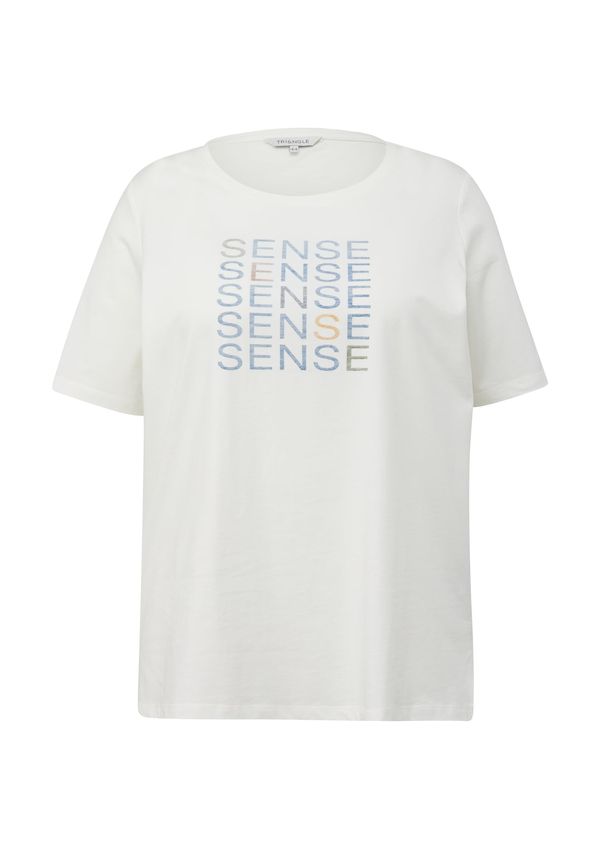 TRIANGLE TRIANGLE Тениска  мръсно бяло