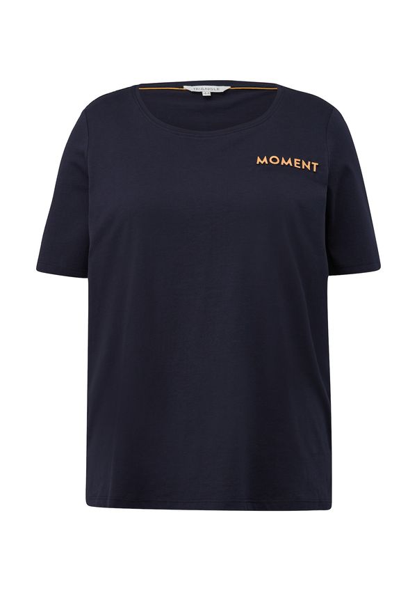 TRIANGLE TRIANGLE Тениска  нейви синьо / жълто