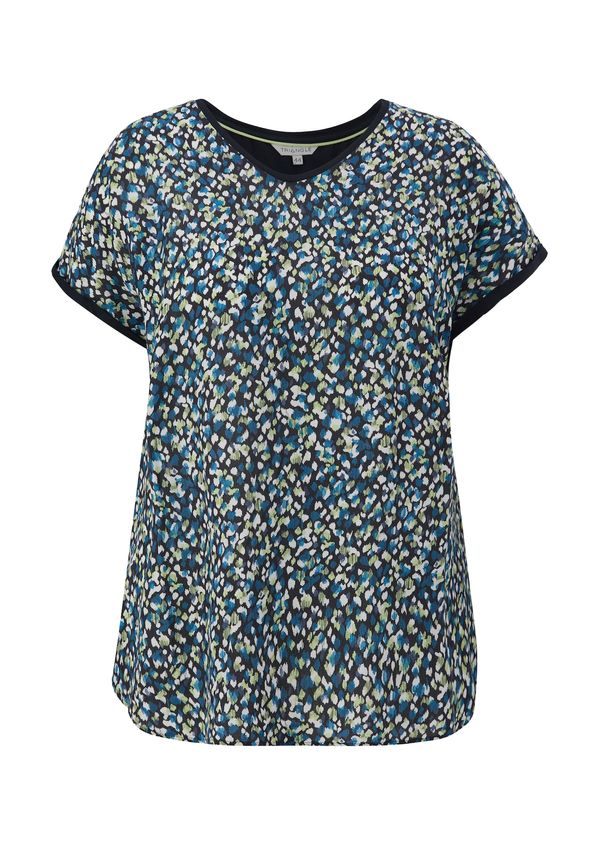 TRIANGLE TRIANGLE Тениска  синьо / нейви синьо / зелено / бяло