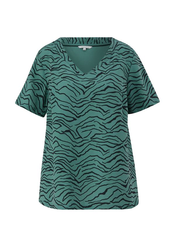 TRIANGLE TRIANGLE Тениска  зелено / черно