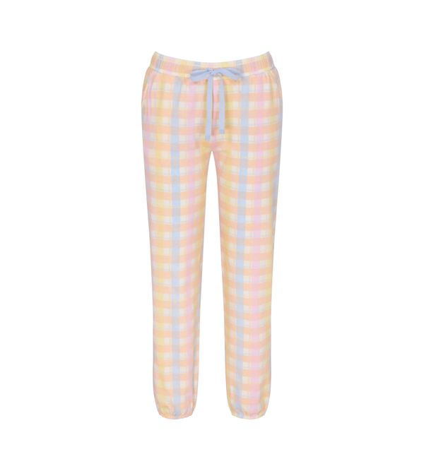 TRIUMPH TRIUMPH Панталон пижама  гълъбово синьо / жълто / розово / бяло