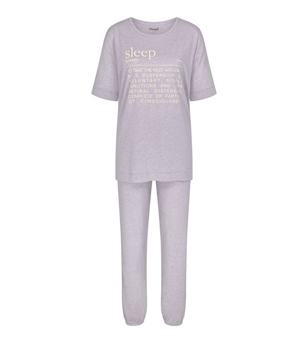TRIUMPH TRIUMPH Пижама  бежово / лилав