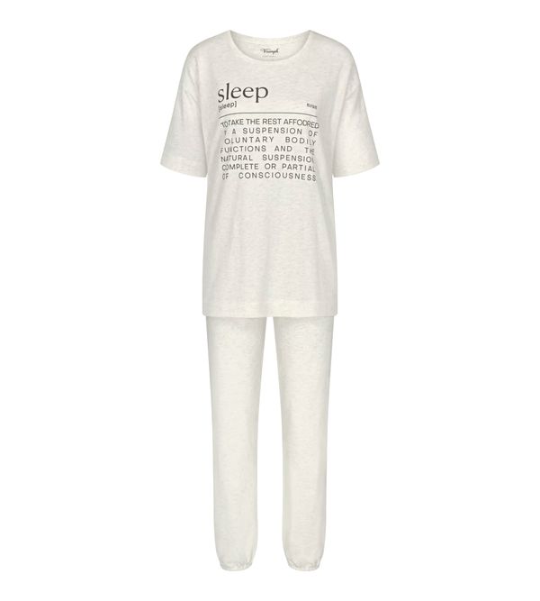 TRIUMPH TRIUMPH Пижама  сив меланж / черно