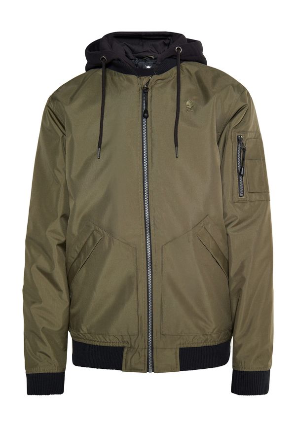 TUFFSKULL TUFFSKULL Преходно яке 'Wrest'  маслина / черно