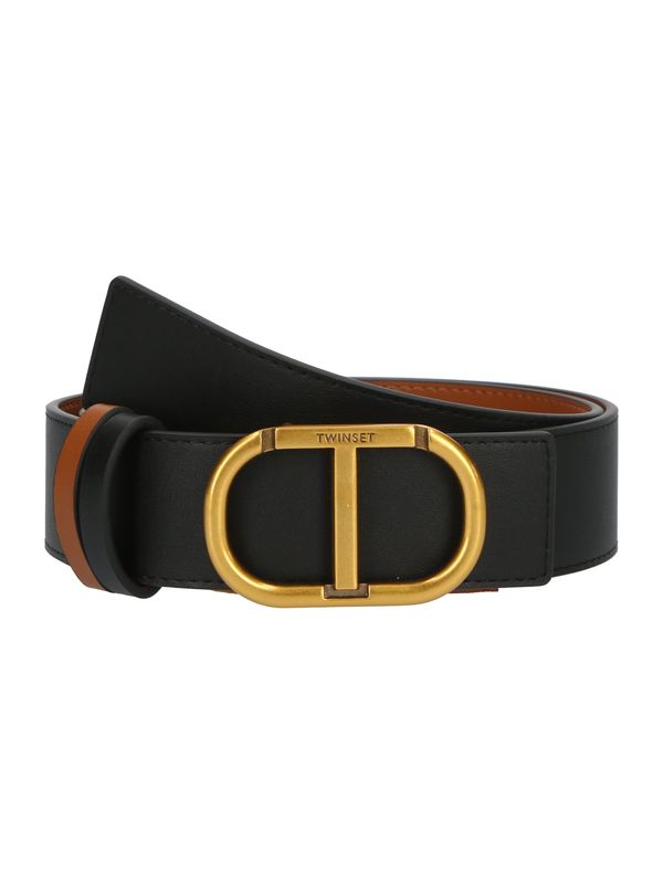 Twinset Twinset Колан  кафяво / злато / черно