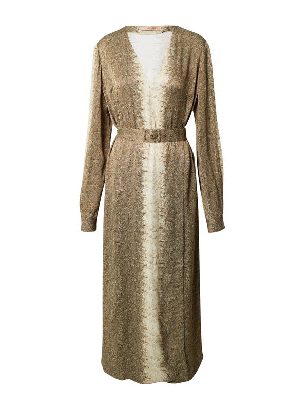 Twinset Twinset Рокля 'ABITO'  бежово / кремаво / злато