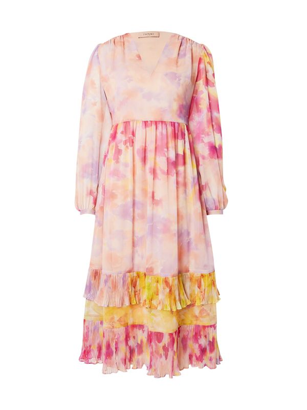 Twinset Twinset Рокля  златистожълто / лавандула / кайсия / светлочервено