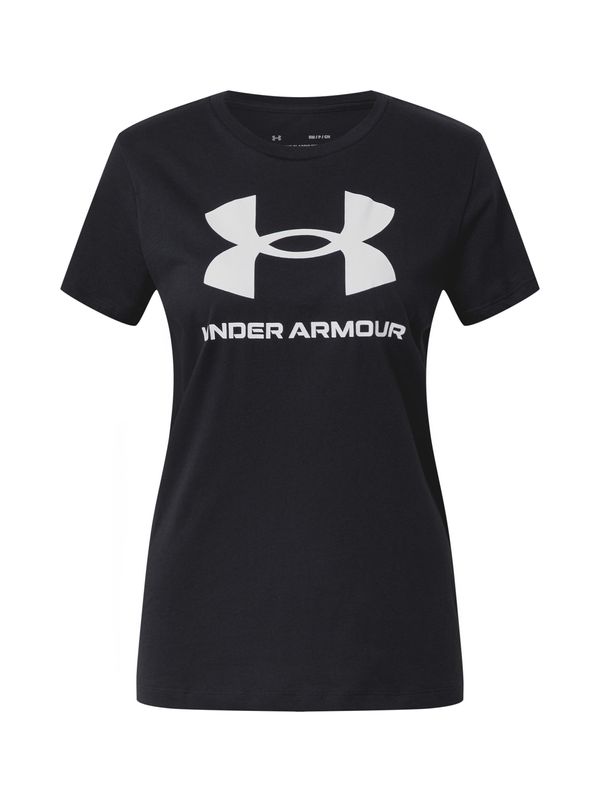 UNDER ARMOUR UNDER ARMOUR Функционална тениска  черно / бяло