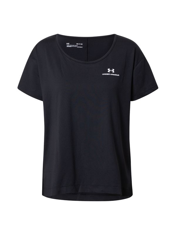 UNDER ARMOUR UNDER ARMOUR Функционална тениска  черно / бяло