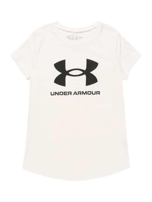 UNDER ARMOUR UNDER ARMOUR Функционална тениска  черно / бяло