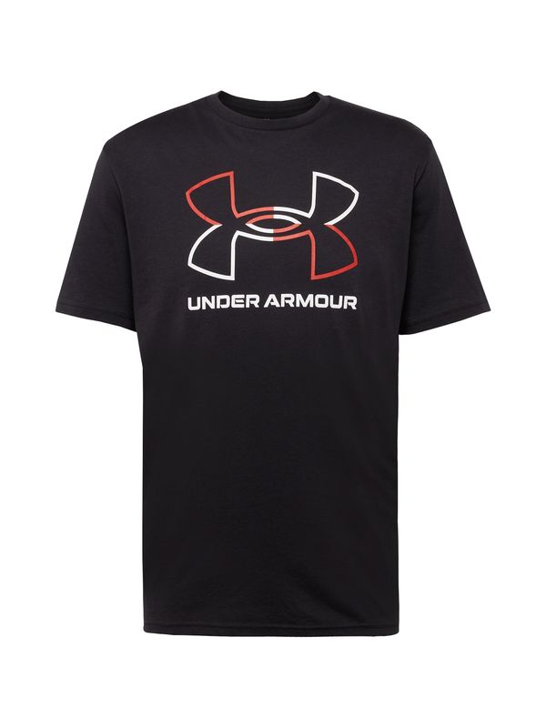 UNDER ARMOUR UNDER ARMOUR Функционална тениска 'Foundation'  червено / черно / бяло