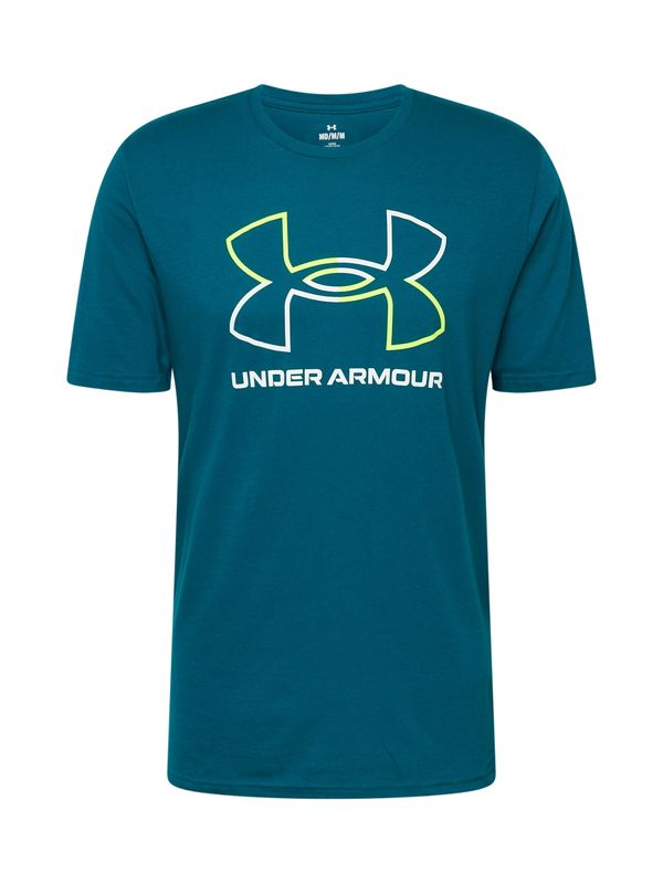 UNDER ARMOUR UNDER ARMOUR Функционална тениска 'FOUNDATION'  циан / лайм / мръсно бяло