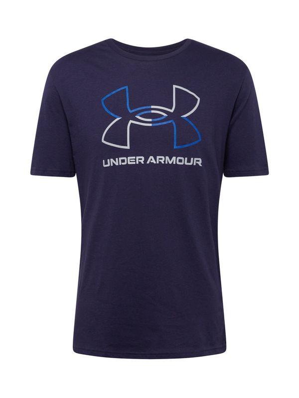 UNDER ARMOUR UNDER ARMOUR Функционална тениска 'FOUNDATION'  синьо / нейви синьо / бяло
