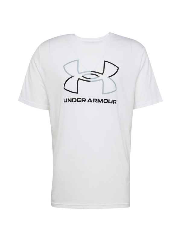 UNDER ARMOUR UNDER ARMOUR Функционална тениска 'Foundation'  сиво / черно / бяло