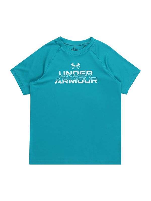 UNDER ARMOUR UNDER ARMOUR Функционална тениска 'Tech'  петрол / мръсно бяло