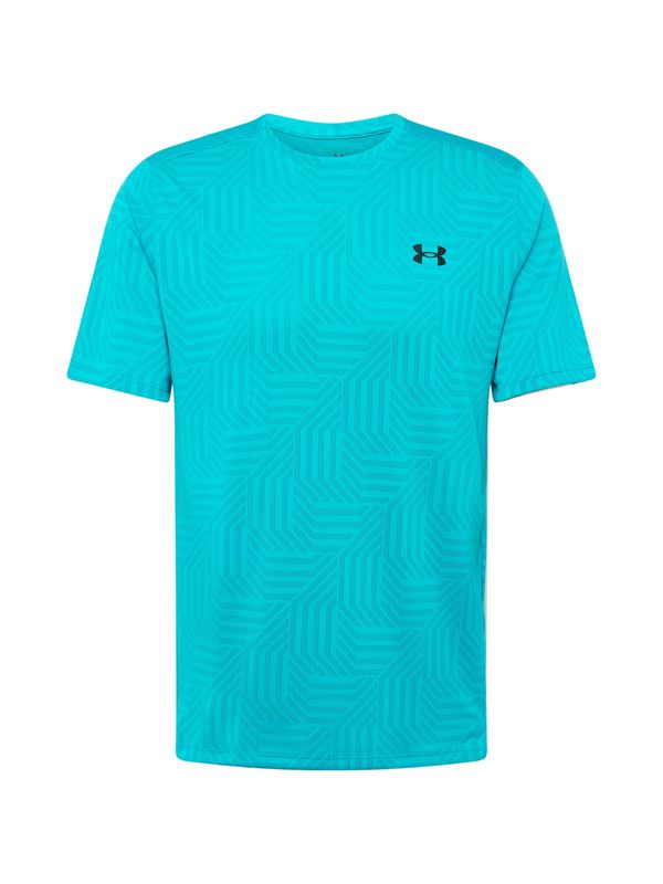UNDER ARMOUR UNDER ARMOUR Функционална тениска 'Vent Geotessa'  тюркоазен / черно