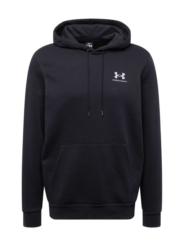 UNDER ARMOUR UNDER ARMOUR Спортен блузон 'Essential'  черно / бяло