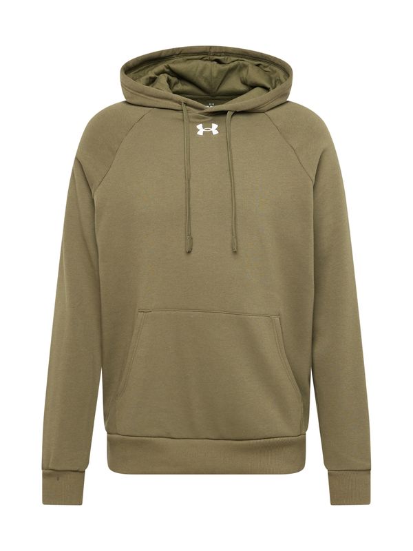 UNDER ARMOUR UNDER ARMOUR Спортен блузон  тъмнозелено / бяло