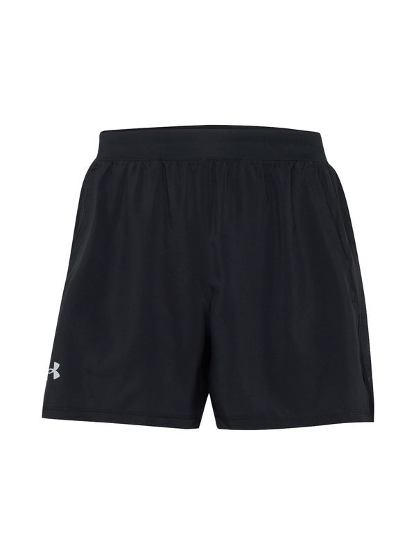 UNDER ARMOUR UNDER ARMOUR Спортен панталон 'Launch 5'  черно / бяло