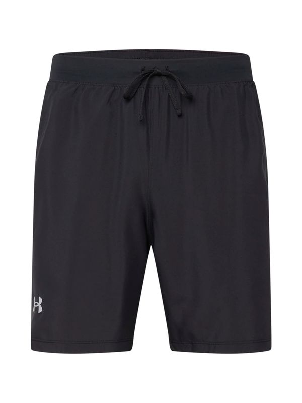 UNDER ARMOUR UNDER ARMOUR Спортен панталон 'Launch 7'  светлосиво / черно