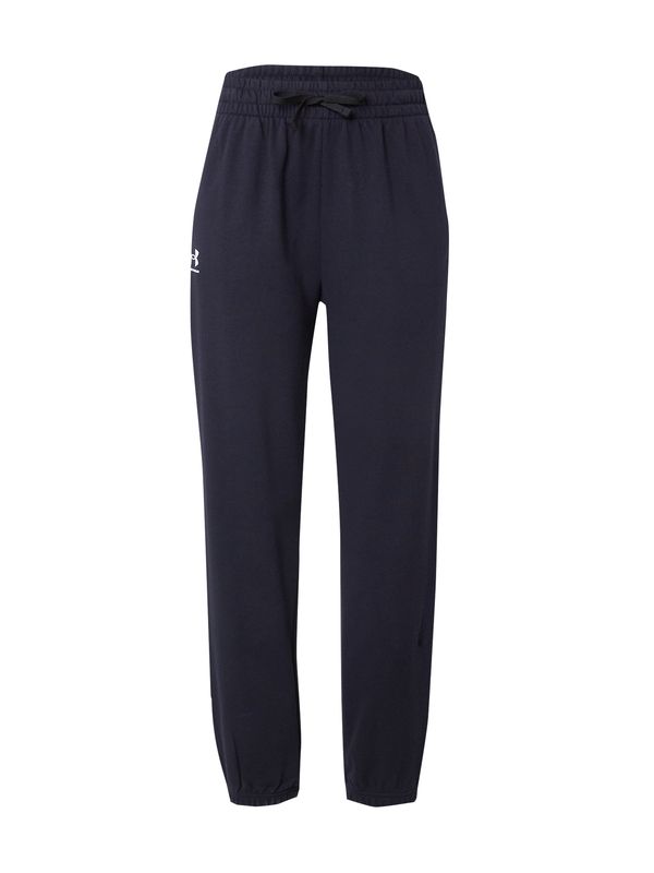 UNDER ARMOUR UNDER ARMOUR Спортен панталон  нощно синьо / бяло