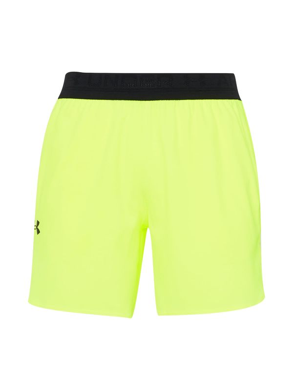 UNDER ARMOUR UNDER ARMOUR Спортен панталон 'Peak'  лимоненожълто / черно