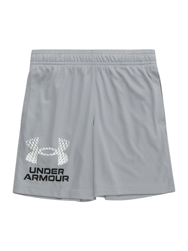 UNDER ARMOUR UNDER ARMOUR Спортен панталон  сиво / черно / бяло