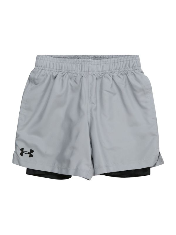 UNDER ARMOUR UNDER ARMOUR Спортен панталон  сиво / черно