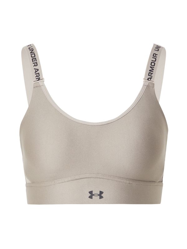 UNDER ARMOUR UNDER ARMOUR Спортен сутиен 'Infinity 2.0'  таупе сиво / черно
